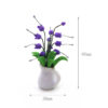 Wholesale 1:12 dollhouse accessories dollhouse mini clay flower plant pot white porcelain pot orchid model
