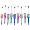 Wholesale beaded pen cartoon cat claw ball-point pen