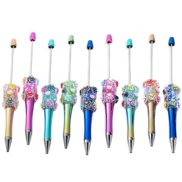Wholesale beaded pen cartoon cat claw ball-point pen