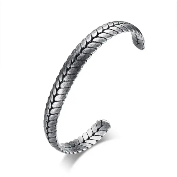 Wholesale Simple Style Grain 304 Stainless Steel Stainless Steel Bracelets In Bulk