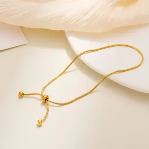 Pull Adjustable Snake Chain / Gold