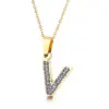 Wholesale PVD Coated 18K Gold Plated Letter Titanium Steel Fashion Waterproof Non Tarnish Titanium Steel Necklace