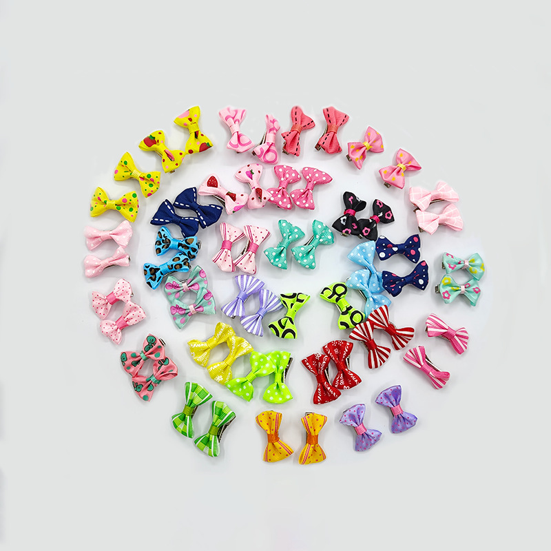 Wholesale Pet Holiday Headess with Small Bow and Diamond T Headess Small Hairpin