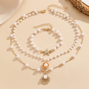 10 necklace bracelet set
