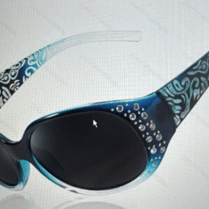 Gradient blue/double gray