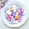 Wholesale 30pcs/pack Acrylic Cartoon Acrylic Flatback Patch Handmade Hairpin DIY Jewelry Accessories
