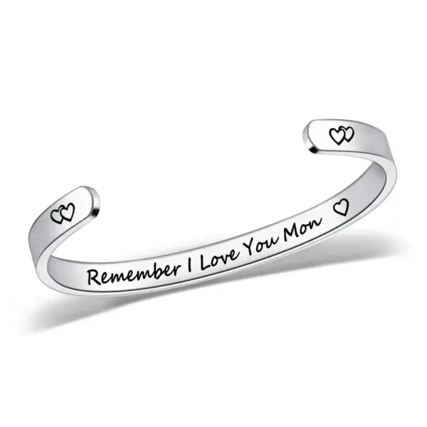 Wholesale Fashion C Shape Letter Stainless Steel Bangle