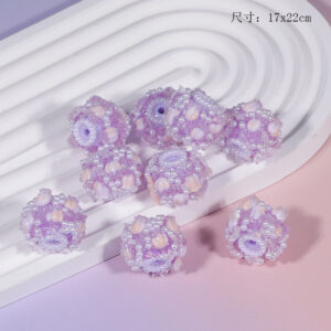 Purple tulip flower balls