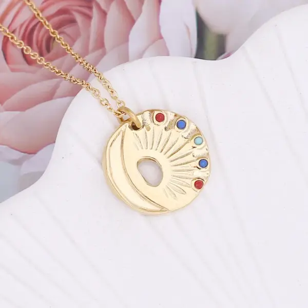 Wholesale PVD Coated 18K Gold Real Gold Plated Geometric Stainless Steel Fashion Waterproof Non Tarnish 304 Stainless Steel