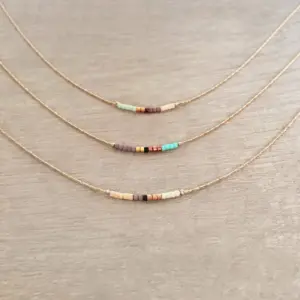 Bohemian Round Copper 14k Gold Plated Necklace In Bulk