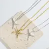 oly-be2095fe18954a470c0c2441045da1e0 Wholesale Copper 14K Gold Plated Starfish Pendant Necklace