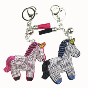 Wholesale Diamond studded pony keychain