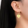 Wholesale wind suower creative personality ear buckle fashion earrings 304 stainless steel