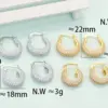 Wholesale New Style Full Diamond Zircon Copper Earrings Nihaojewelry