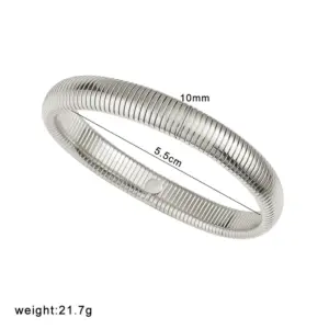 Silver / 10 Mm18cm (Ring Size 5.5cm)