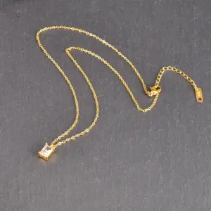 18K Golden-White Transparent