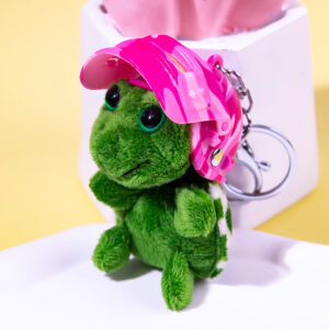 Pink camouflage three-level head + turtle / Hanging lobster clasp