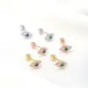 Ear Cartilage Rings & Studs Fashion Geometric Brass Gem