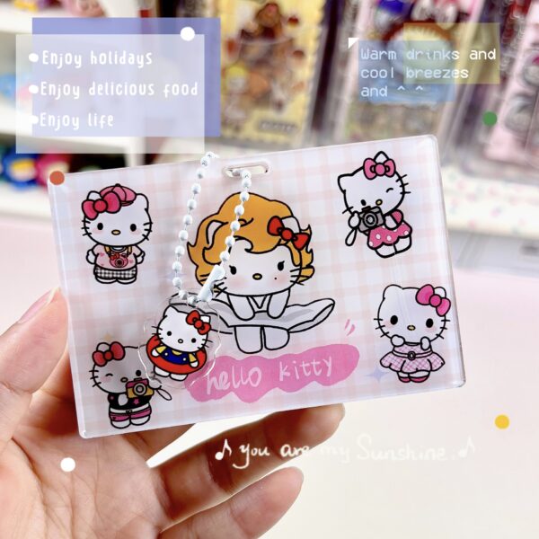 Wholesale Cute Hello Kitty ID Card, Bank Card, Access Card, Acrylic Document Holder, Student Anime Card Holder