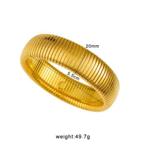Gold 20mm 18cm (Ring Size 5.5cm)