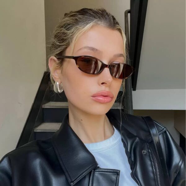 Wholesale Cross-Border European and American Retro Oval Small Frame Sunglasses Street Fashion Wear Sunglasses Female Personality Hip-Hop Hot Girl Sunglasses