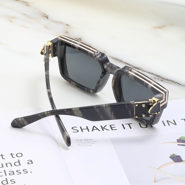 Wholesale European and American millionaire sunglasses men's fashion net red box sunglasses women's tide glasses cross-border