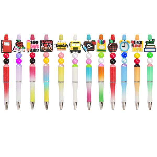 Wholesale DIY School Season Ballpoint Pen Beaded