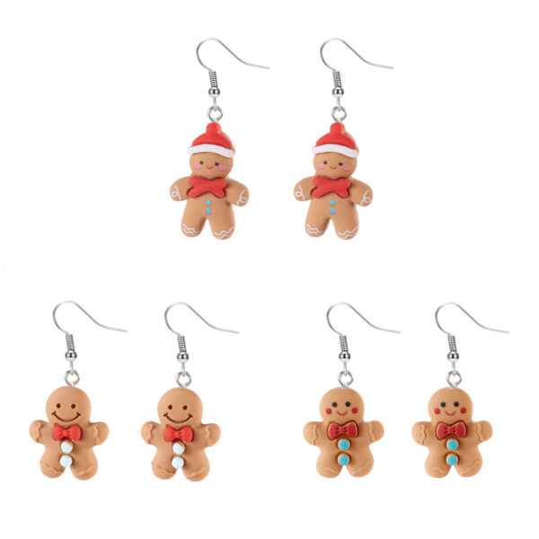 oly-be9370489518c2aac71063549df7d104 Wholesale Cute Christmas gingerbread man earrings