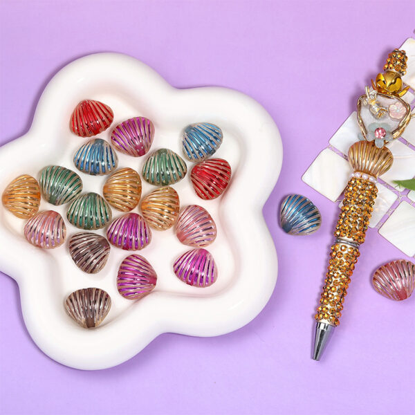 Wholesale Colorful seashell beads with open holes