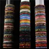 Unisex Natural Stone Healing Geometric Color Block Bracelets Healing Crystals Jewelry