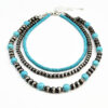 Wholesale Cross-border Retro Niche Design Turquoise Necklace Women Stacked to Wear High-end Three-piece Suit Necklace Jewelry