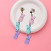 Wholesale European and American Cross-border Easter Bunny Earrings Cute Bunny Earrings Easter Party Ear Jewelry