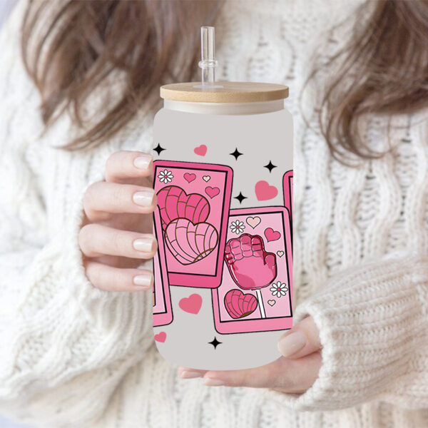 Wholesale Uv Transfer Sticker Glass Cup Crystal Label Crystal Sticker Cross-Border Exclusive for 16oz Glass Cup Special Sticker 23Cmx11Cm