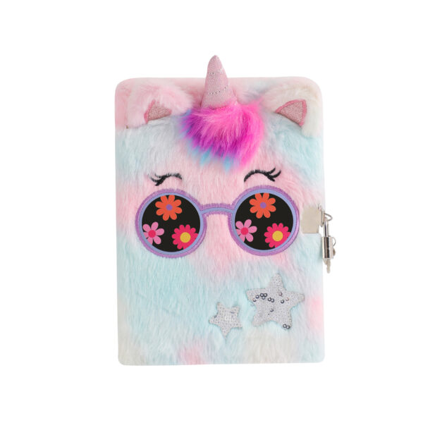 Wholesale Cartoon big-eyed unicorn plush book