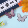 Wholesale New multi-color three-dimensional butterfly glue DIY handmade accessories earrings hair accessories necklace resin