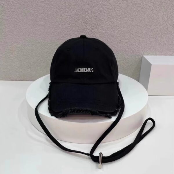 Wholesale 23 New JACQUEMUS baseball cap summer raw edge sling fashion casual sun protection sun shade peaked cap for men and women