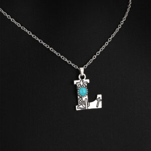 9012 silver O-Chain Letter L