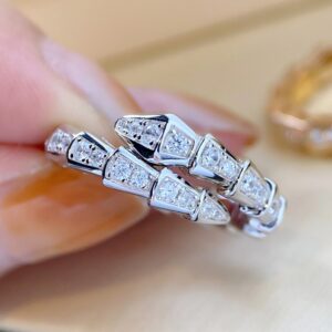 Snake Ring [white gold]] / Adjustable opening