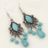 Wholesale Turquoise teardrop earrings