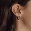 PVD Coated Real Gold Plated C Shape 304 Stainless Steel Simple Style Classic Style Waterproof Non Tarnish Ear Studs