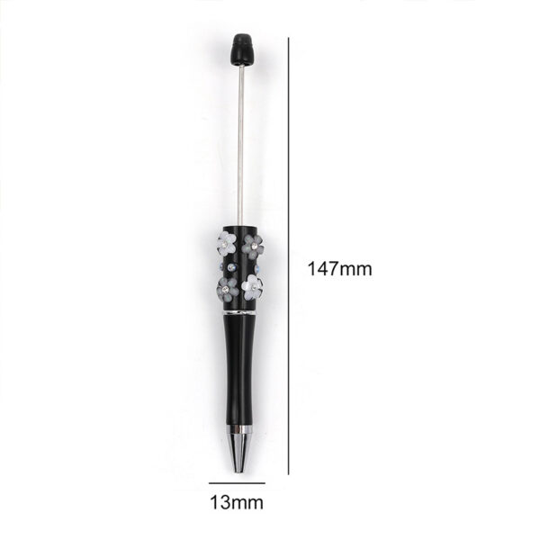 Wholesale Heavy Industry diy Beadable Pen Diamond Five-petal Flower Bead Pen