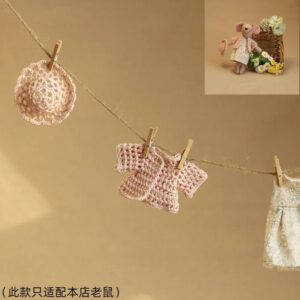 Wholesale 12 points doll Maileg mouse clothes bjd doll accessories toy doll sweater coat + hat set