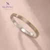 Wholesale Elegant XUPING Simple Style Color Block 304 Stainless Steel 18K Gold Plated Raw Steel Bangle In Bulk