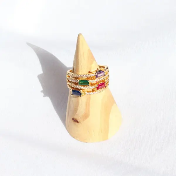 Wholesale Retro Butterfly Copper Open Ring Plating Zircon Copper Rings