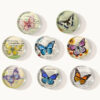 oly-bf178d775e2f98f228000437944b8904 Wholesale Cross-border dropshipping butterfly series round crystal glass refrigerator magnet set, cute animal decorative stationery soft magnetic stickers