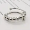 Retro Round Stainless Steel Copper Rings 1 Piece