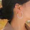 Wholesale PVD Coated Geometric 303 Stainless Steel Simple Style Waterproof Non Tarnish 304 Stainless Steel Hoop Earrings