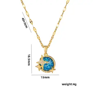 313 Planet Necklace / Gold