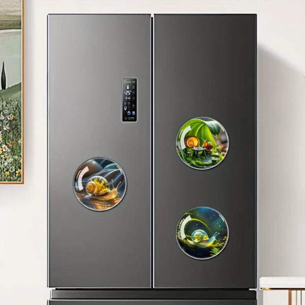 Wholesale Cross-Border Hot Selling Cute Snail Bubble Grass and Raindrop Garden Glass Patch Soft Magnetic Refrigerator Magnet