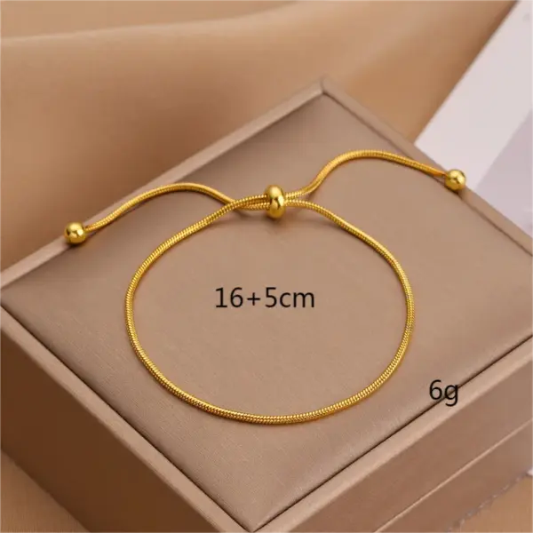 Wholesale Elegant Simple Style Simple Titanium Steel Bracelets In Bulk